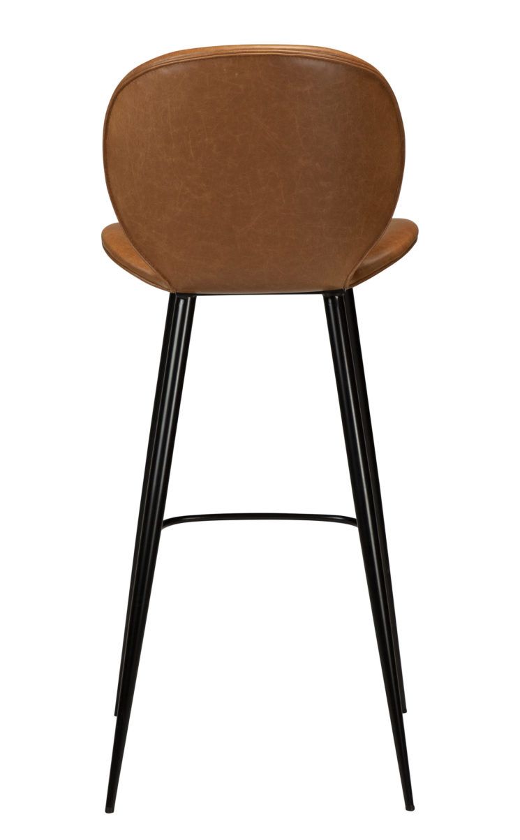 Barová židle vysoká CLOUD Vintage light brown art. leather with round black legs - Image 4