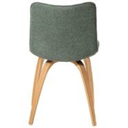 Židle GLEE Pebble green bouclé fabric with oak legs - Image 3