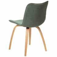 Židle GLEE Pebble green bouclé fabric with oak legs - Image 2