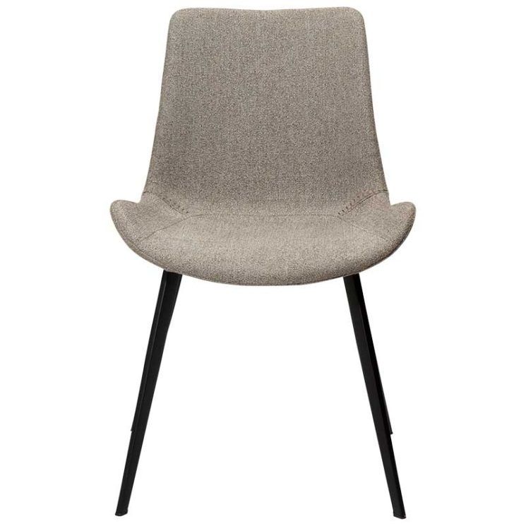 Židle HYPE Pebble earth bouclé fabric with black legs - Image 2