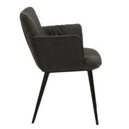 Křesílko JOIN Crow black fabric with black legs - Image 2