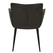 Křesílko JOIN Crow black fabric with black legs - Image 3