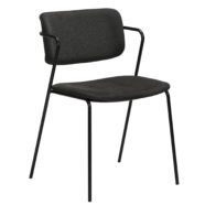 Židle ZED Crow black fabric with black legs