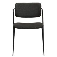 Židle ZED Crow black fabric with black legs - Image 4