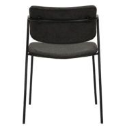 Židle ZED Crow black fabric with black legs - Image 2