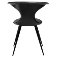 Židle FLAIR Vintage black art. leather with round black legs - Image 4