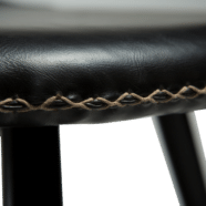 Židle FLAIR Vintage black art. leather with round black legs - Image 7