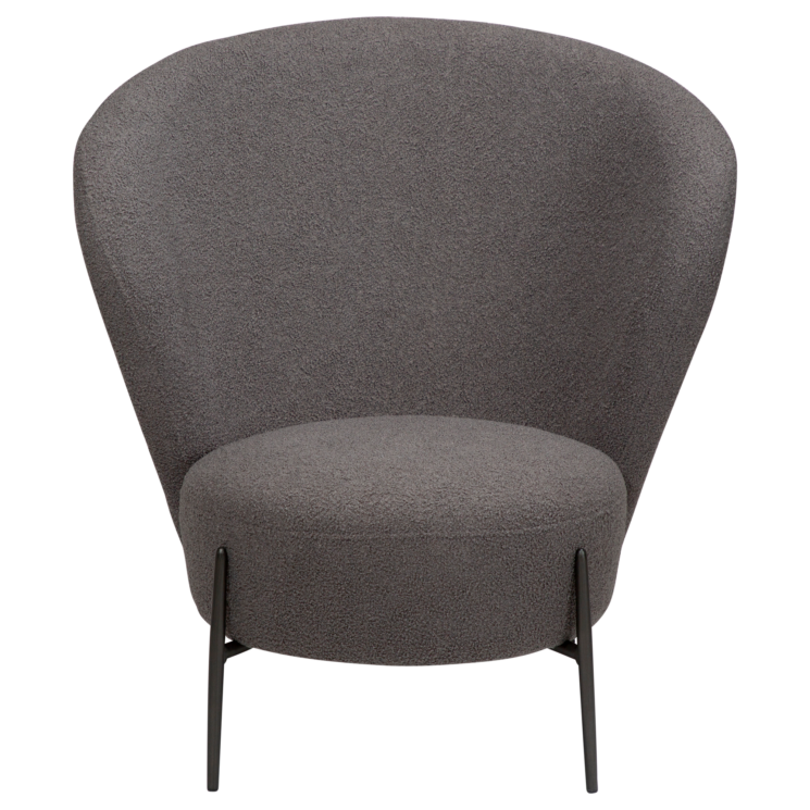 Židle ORBIT Stone RPES bouclé with antique pewter legs - Image 2