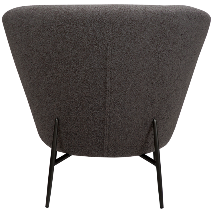 Židle ORBIT Stone RPES bouclé with antique pewter legs - Image 4