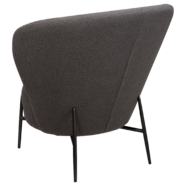 Židle ORBIT Stone RPES bouclé with antique pewter legs - Image 5