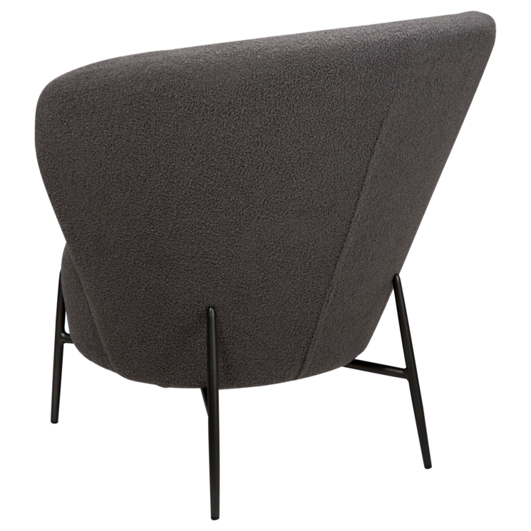 Židle ORBIT Stone RPES bouclé with antique pewter legs - Image 5